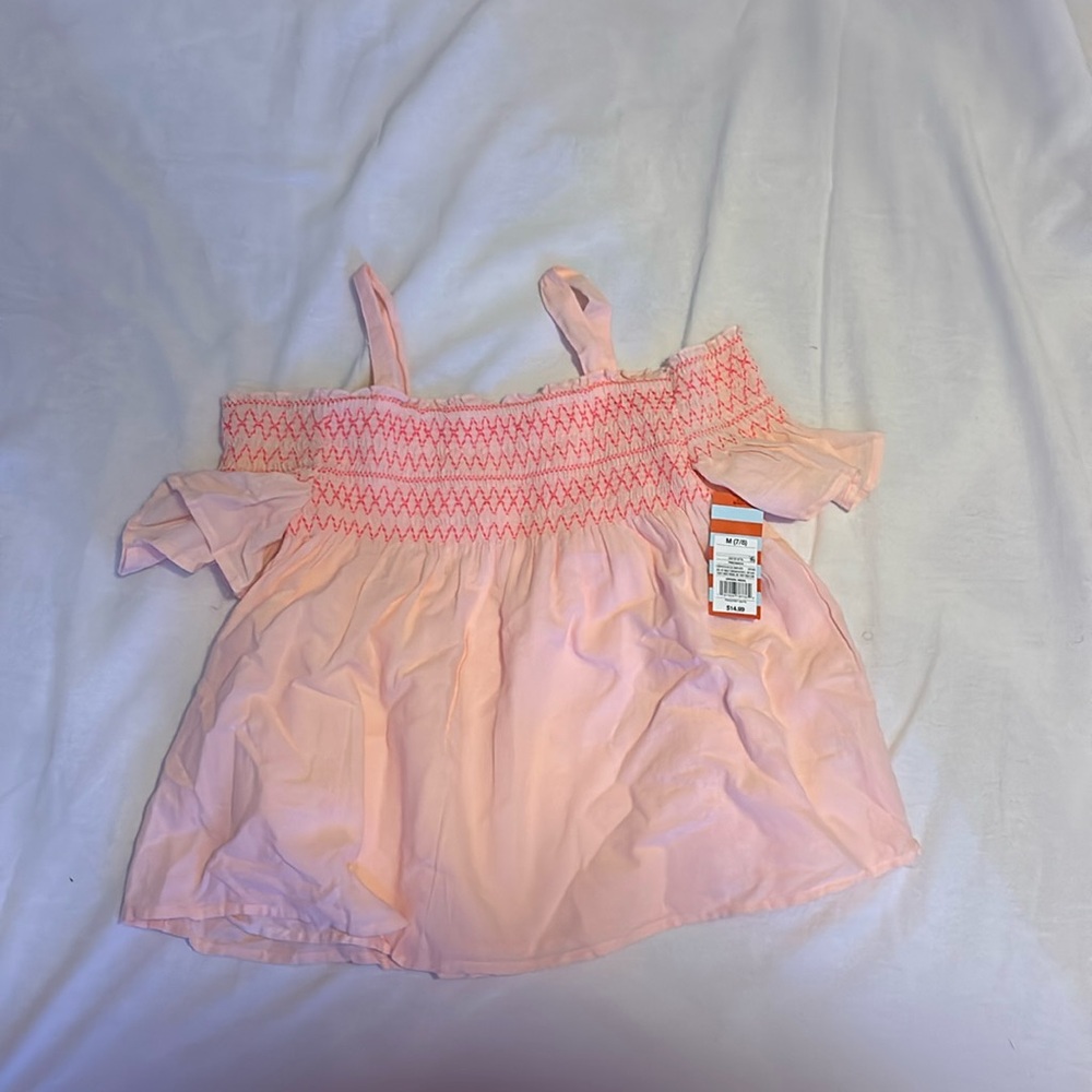 Pink art class ruffle dress